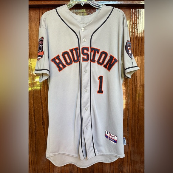 Houston Astros Carlos Correa 2015 Authentic Majestic Jersey 44 Cool Base ROY MLB - Picture 1 of 16